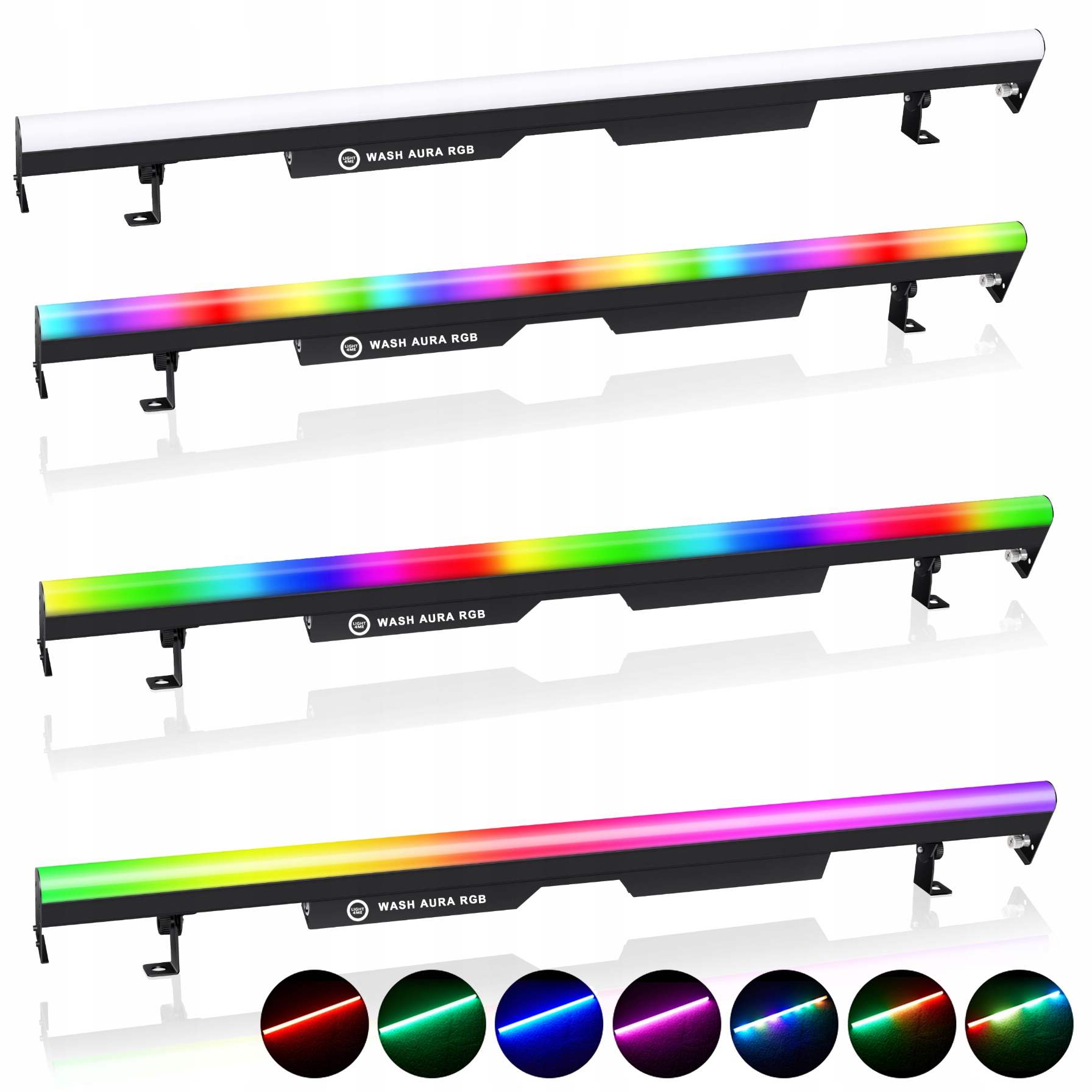 LISTWA OŚWIETLENIOWA LED RGB dekoracja światłem wall washer 90x0,5W SMD5050