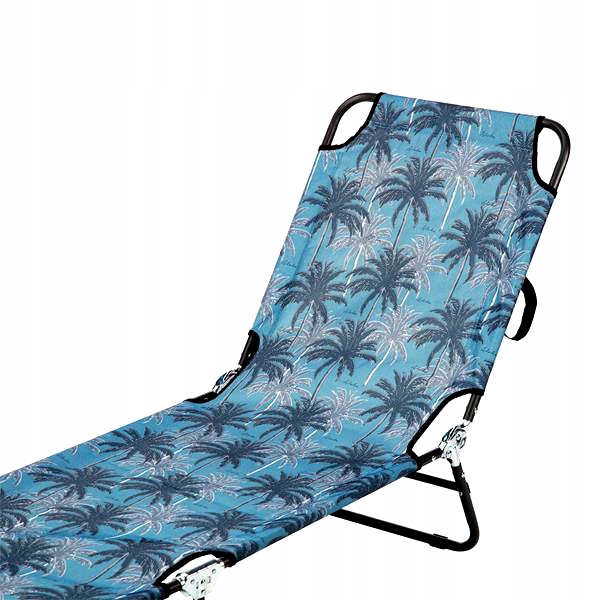 LEŻAK TURYSTYCZNY FOTEL PLAŻOWY SKŁADANY OGRODOWY Szerokość (krótszy bok) 53 cm