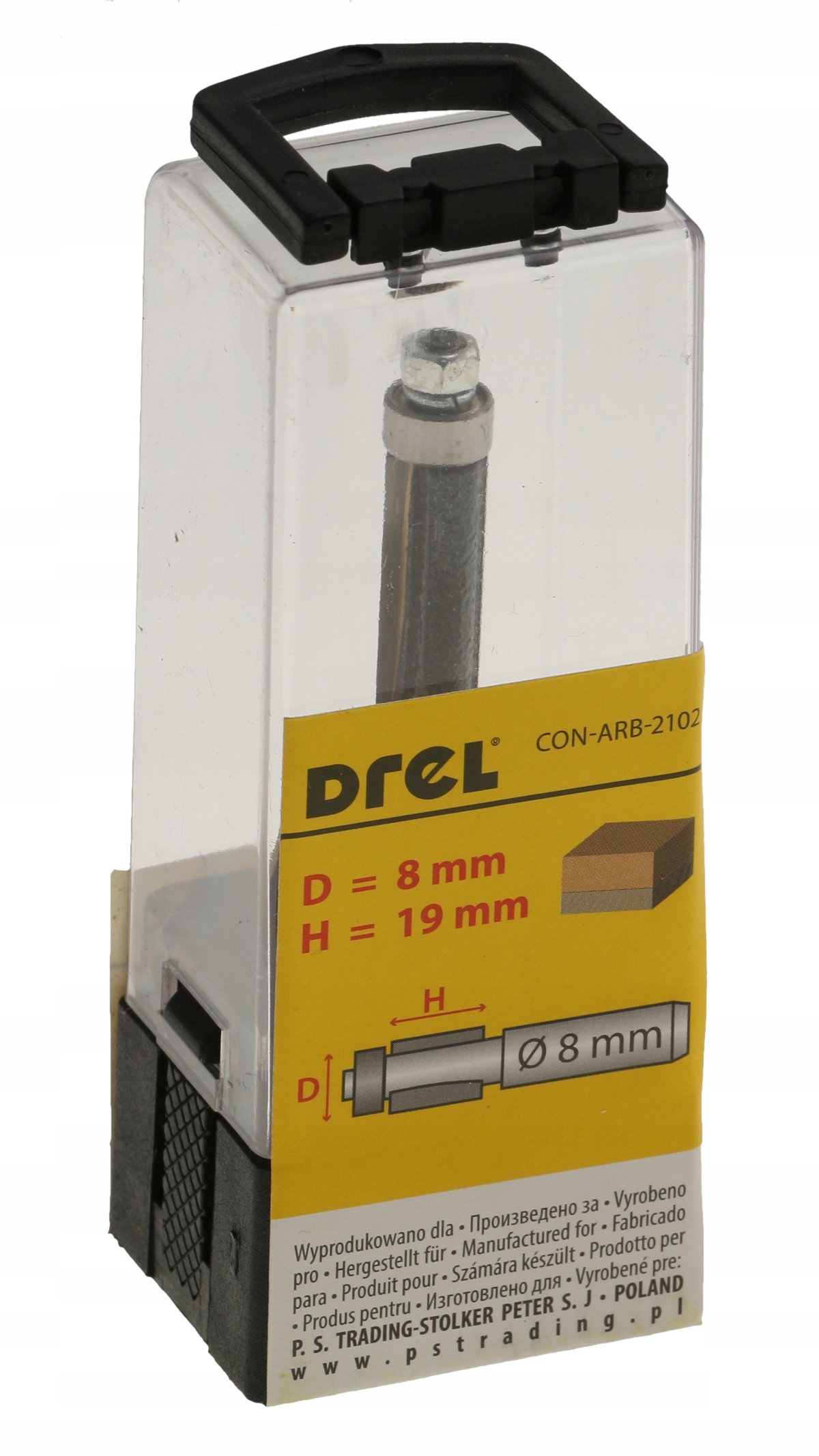 FREZ DO DREWNA STOLARSKI PROSTY Z ŁOŻYSKIEM 8x19x8 Marka Condor