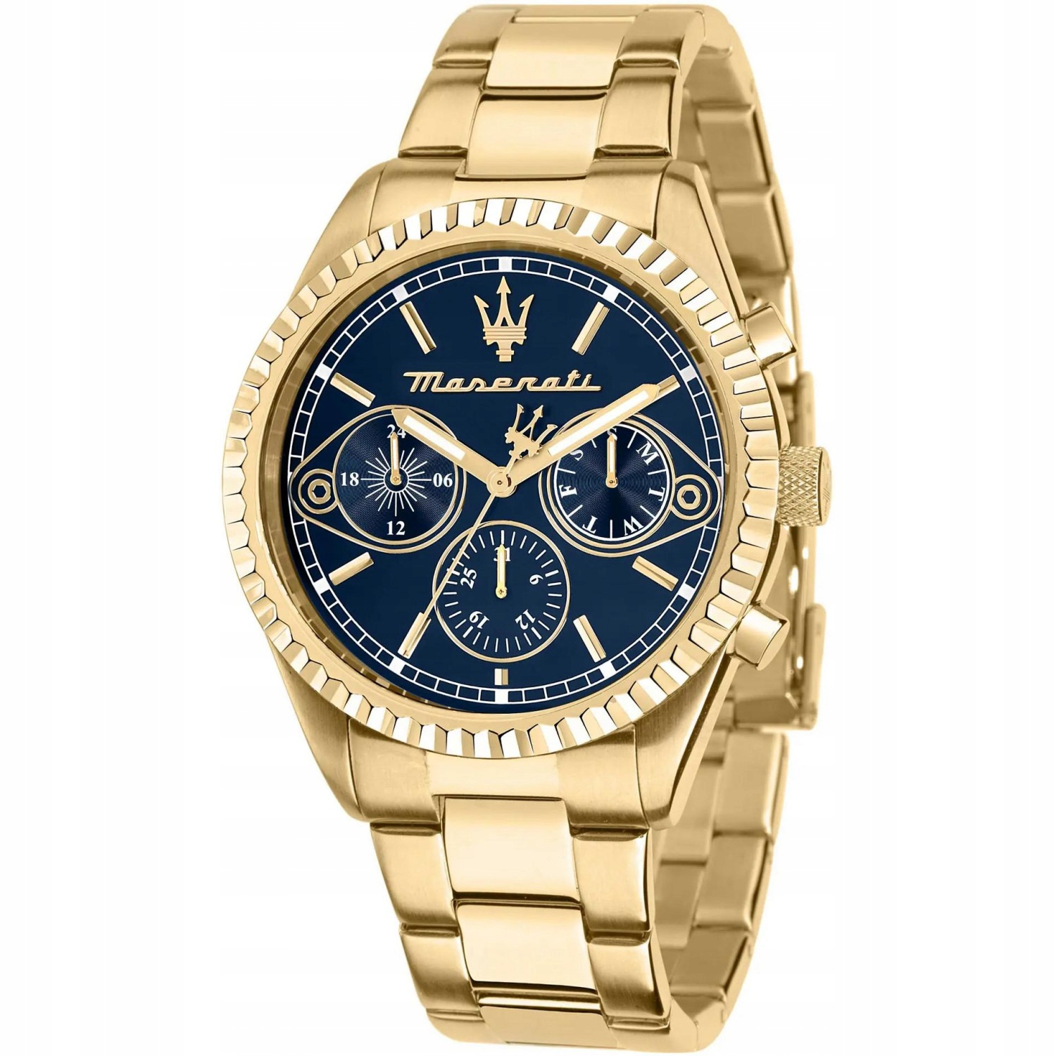 Pánské Hodinky Maserati R8853100026 zlatý náramek