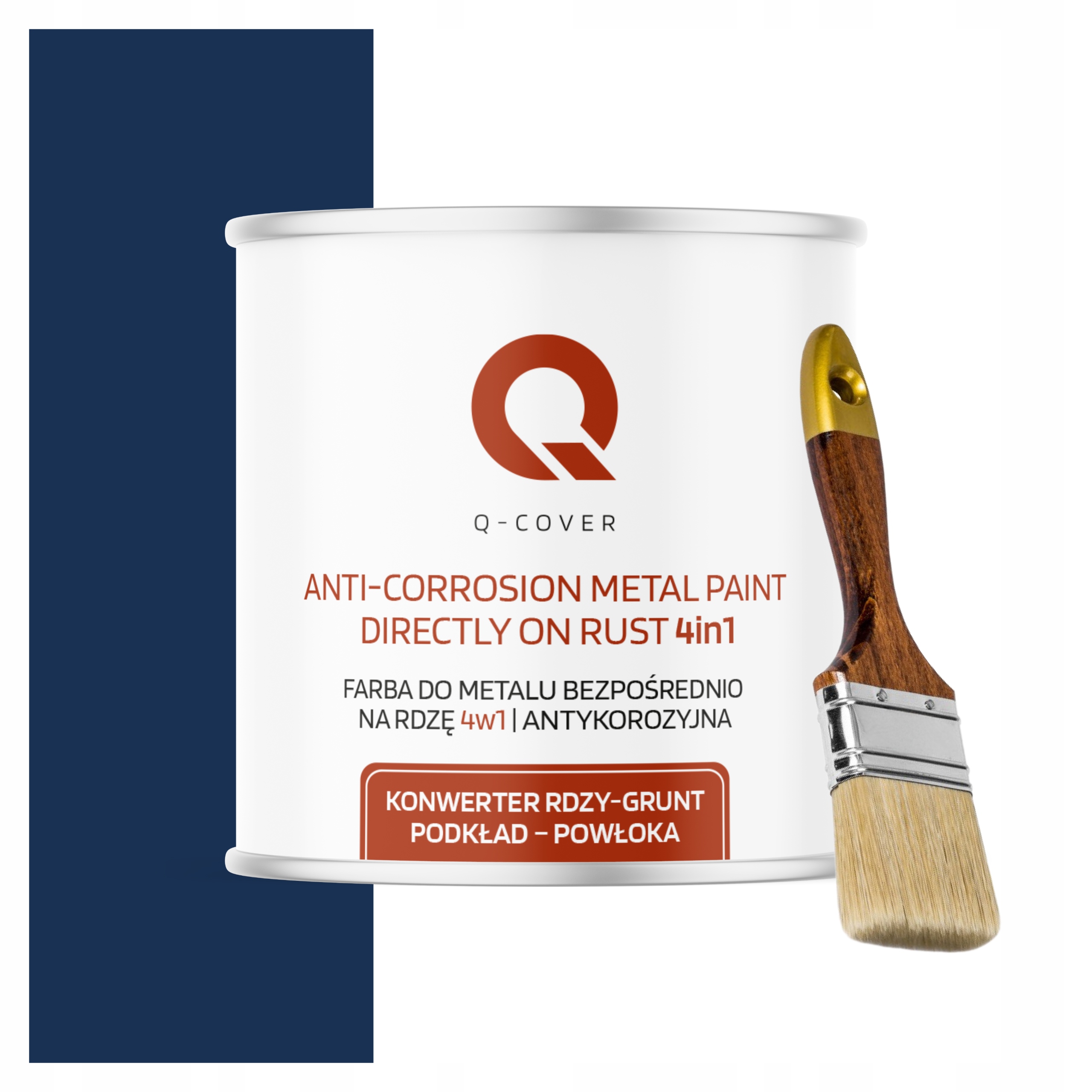 Farba na kov Antikorózna 2.5L Polomat Modrá Kobaltová štetec