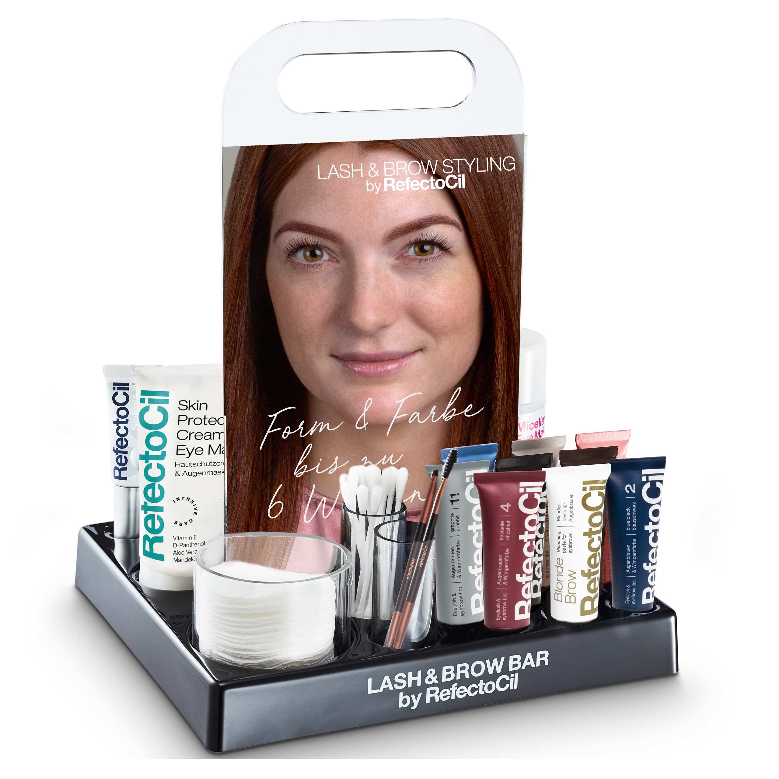 RefectoCil henna na obočí a řasy sada Barva v gelu Profesionální příslušenství
