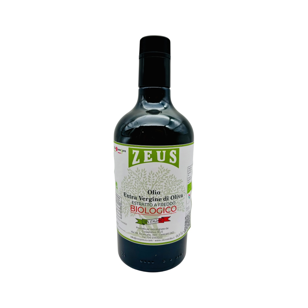 Olivový olej Zeus Extra Virgin biologický 500 ml Sicílie!