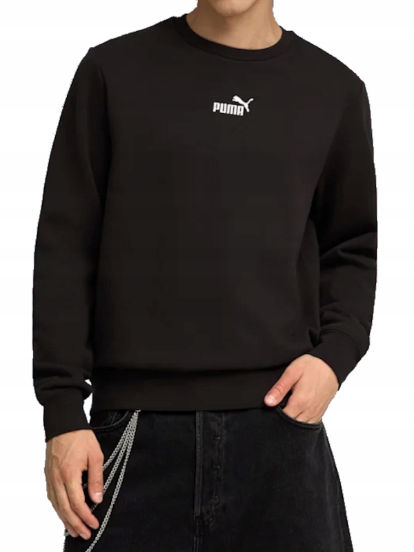 pánská mikina Puma 692913-01 sportovní černá bavlněná bez kapuce XL