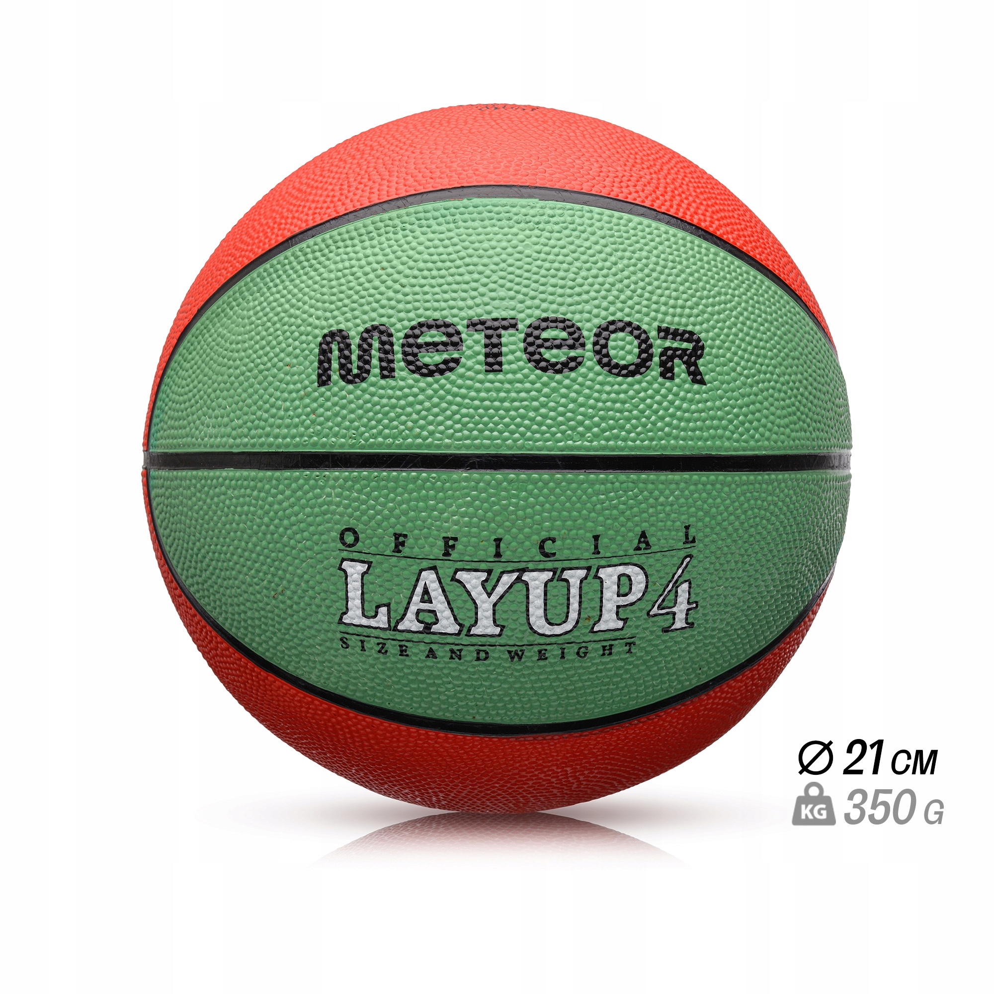 PIŁKA KOSZOWA DO KOSZYKÓWKI METEOR LAYUP DLA DZIECI 3-10 lat #4 Kolor dominujący pomarańcze i czerwienie