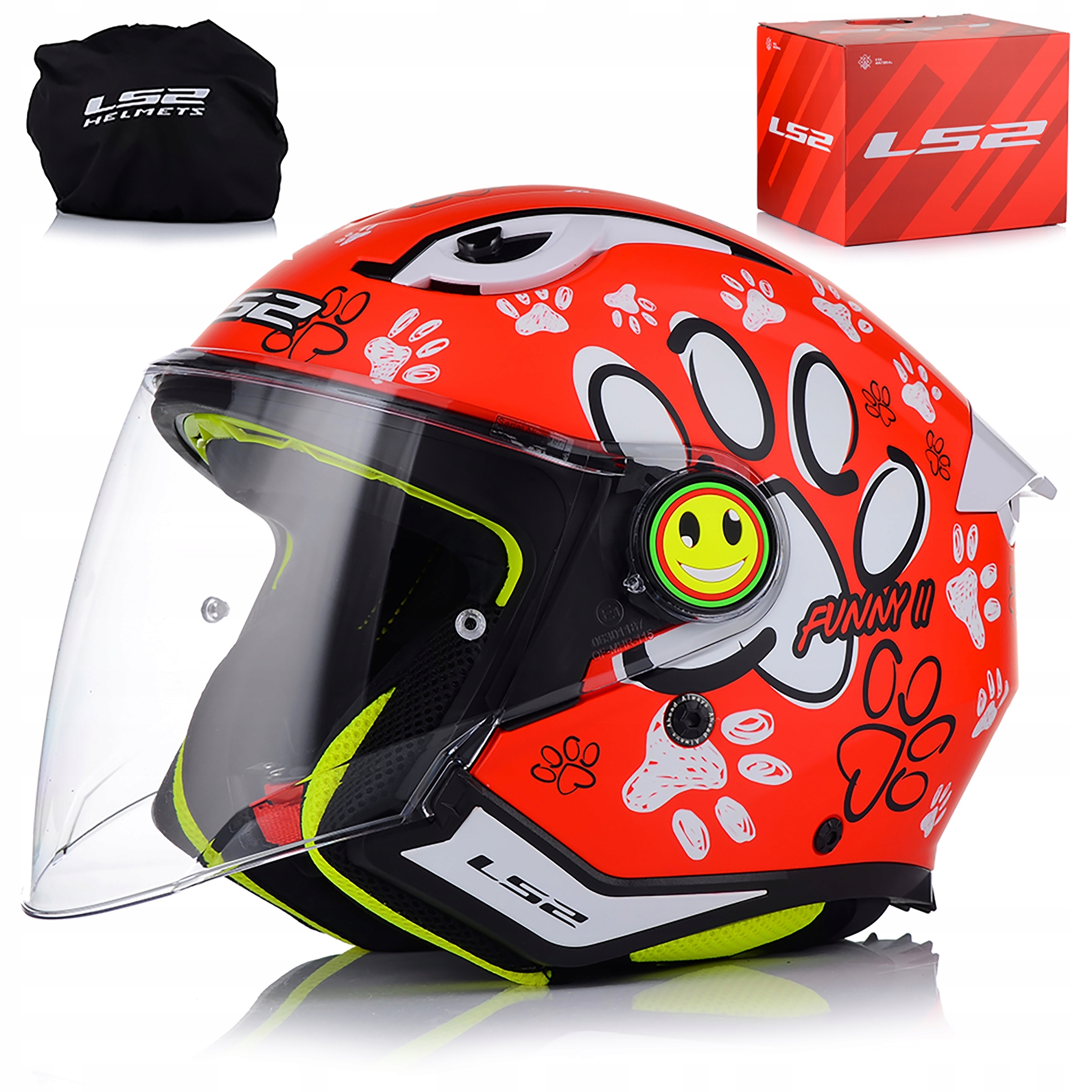 Detská Motocyklová Prilba LS2 OF622 Joy Otvorená Detská Ľahká 1100 g.