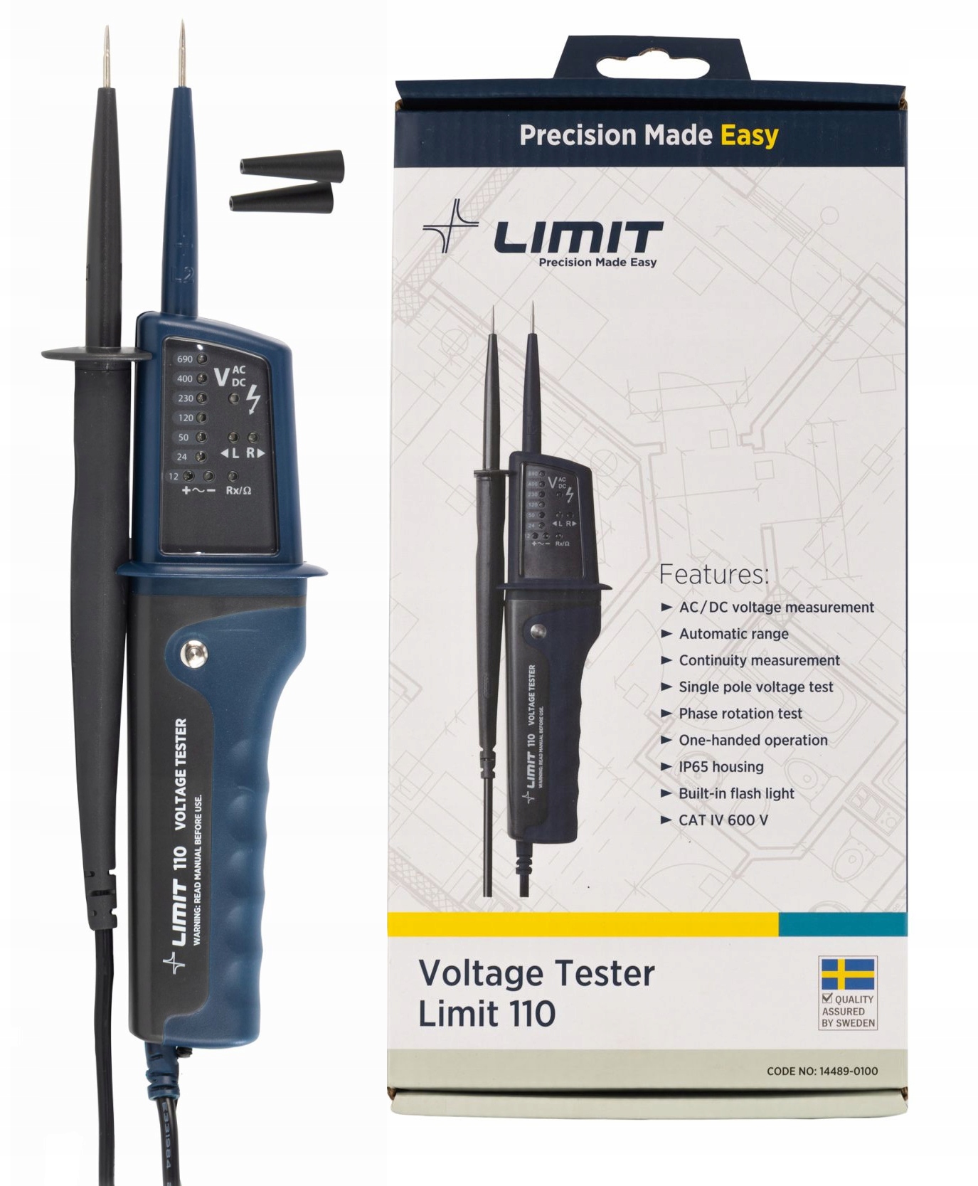 Skúšobník napätia tester kontinuity obvodu 110 Limit