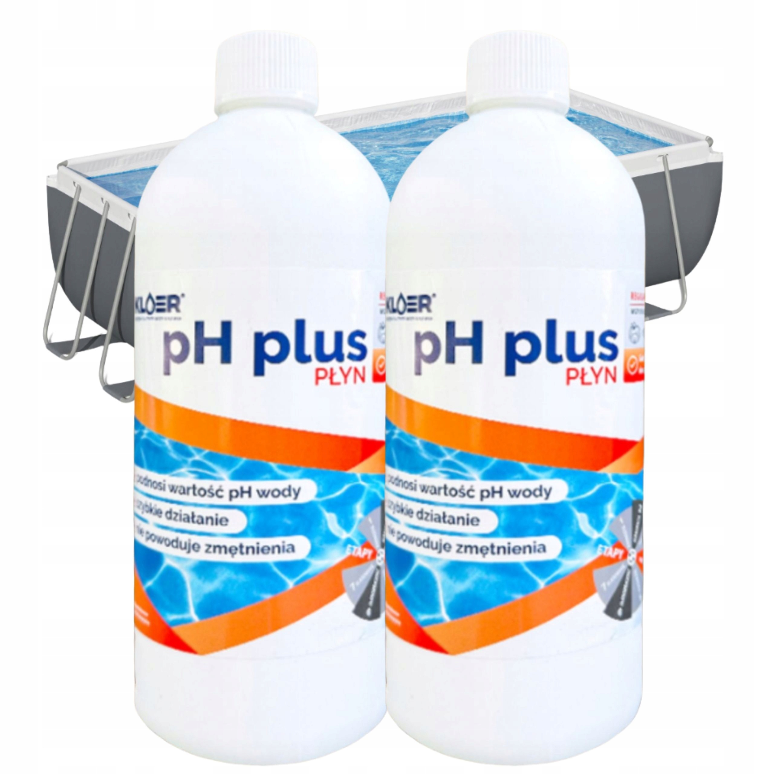pH Plus płyn KLOER 1 L, dwie butelki