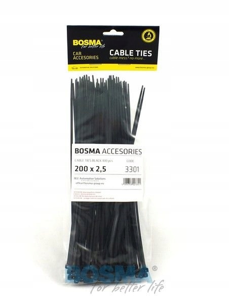 

Opaska zaciskowa Bosma 3301 25 mm x 200 mm 100 szt