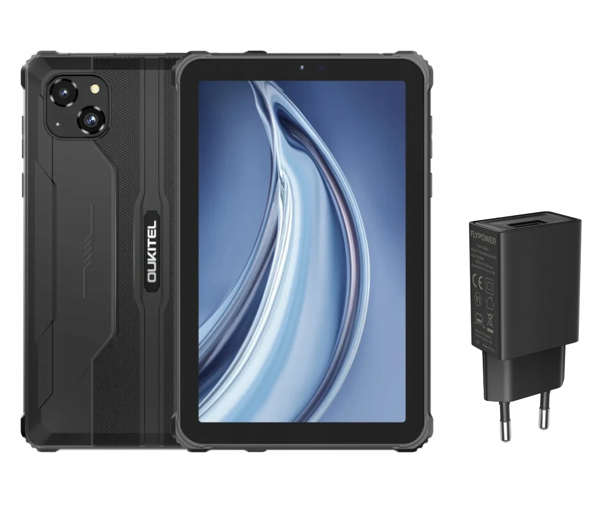 Tablet Oukitel RT3 Pro Lte 8" 4/128GB 5150mAh IP69K Czarny Ładowarka 10W