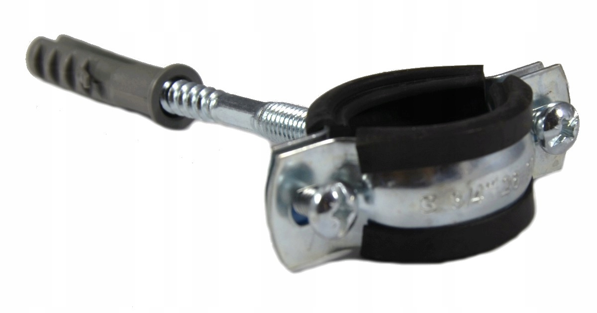 OBEJMA z GUMĄ UCHWYT DO RURY 3/4 POJED. 26-30 mm