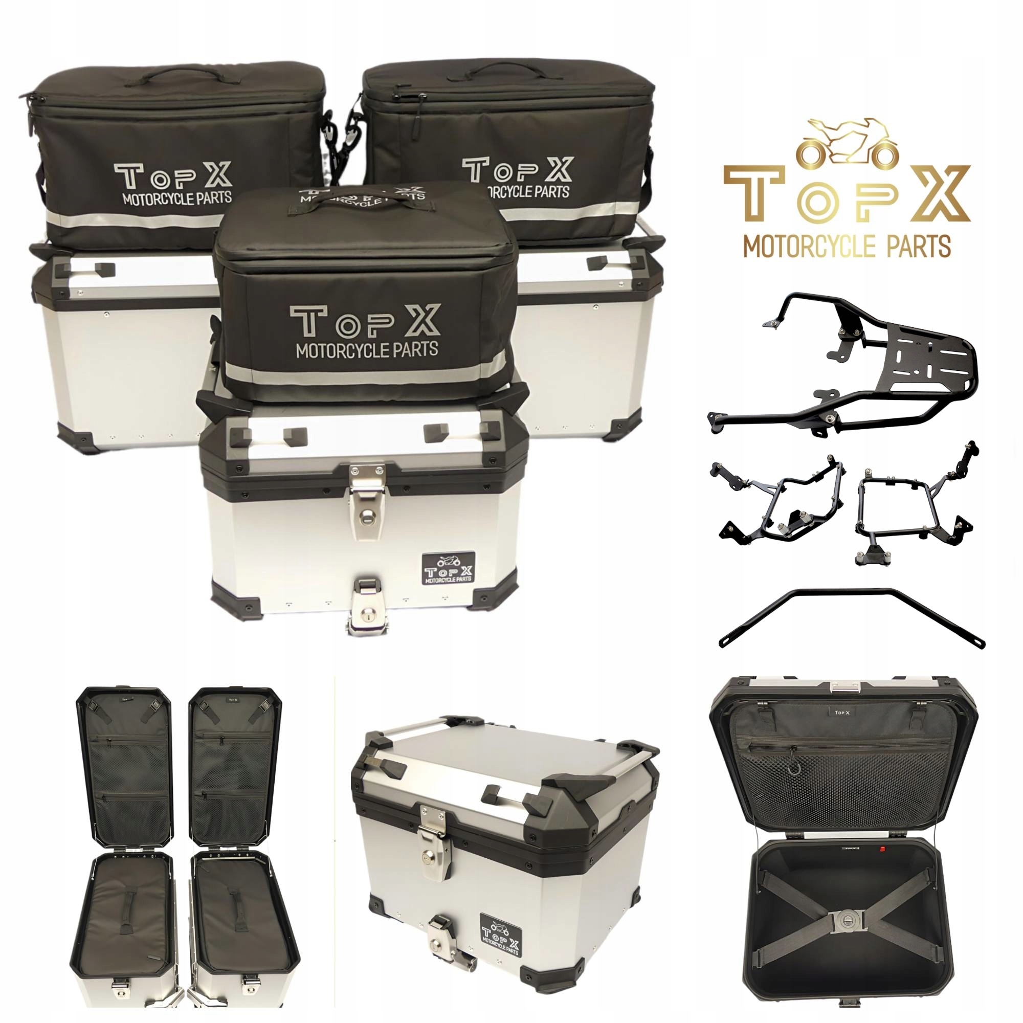 Honda X-adv 750 XADV750 21+ Sada kufrů Aluminiové rámy Tašky