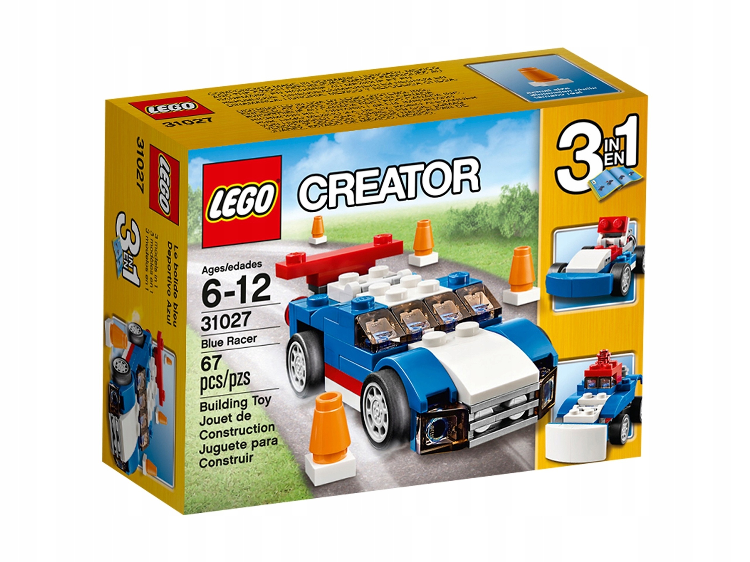 Lego Creator 3v1 31027 Modrý závodní vůz Nové