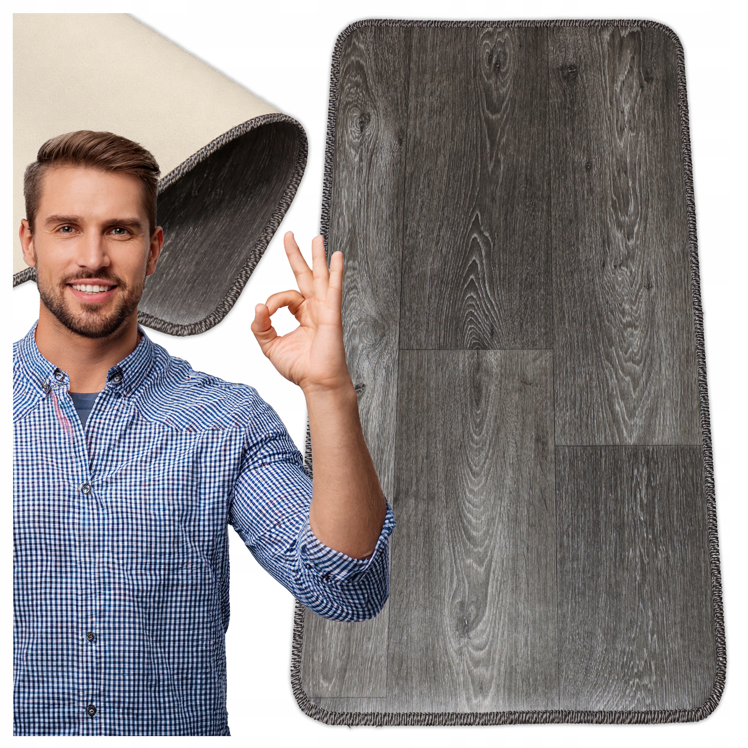 Kuchyňský koberec Kuchyňská podlahová rohož Koberec Vinylový Pvc 200x60 cm