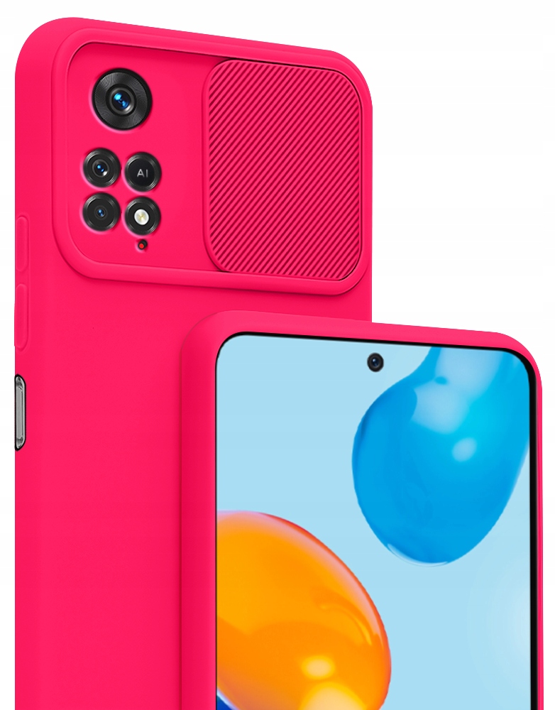 

Etui Silicone CamShield Szkło do Redmi Note 11 Pro