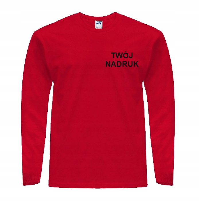 

Koszulka robocza z długim rękawem Nadruk Red XL
