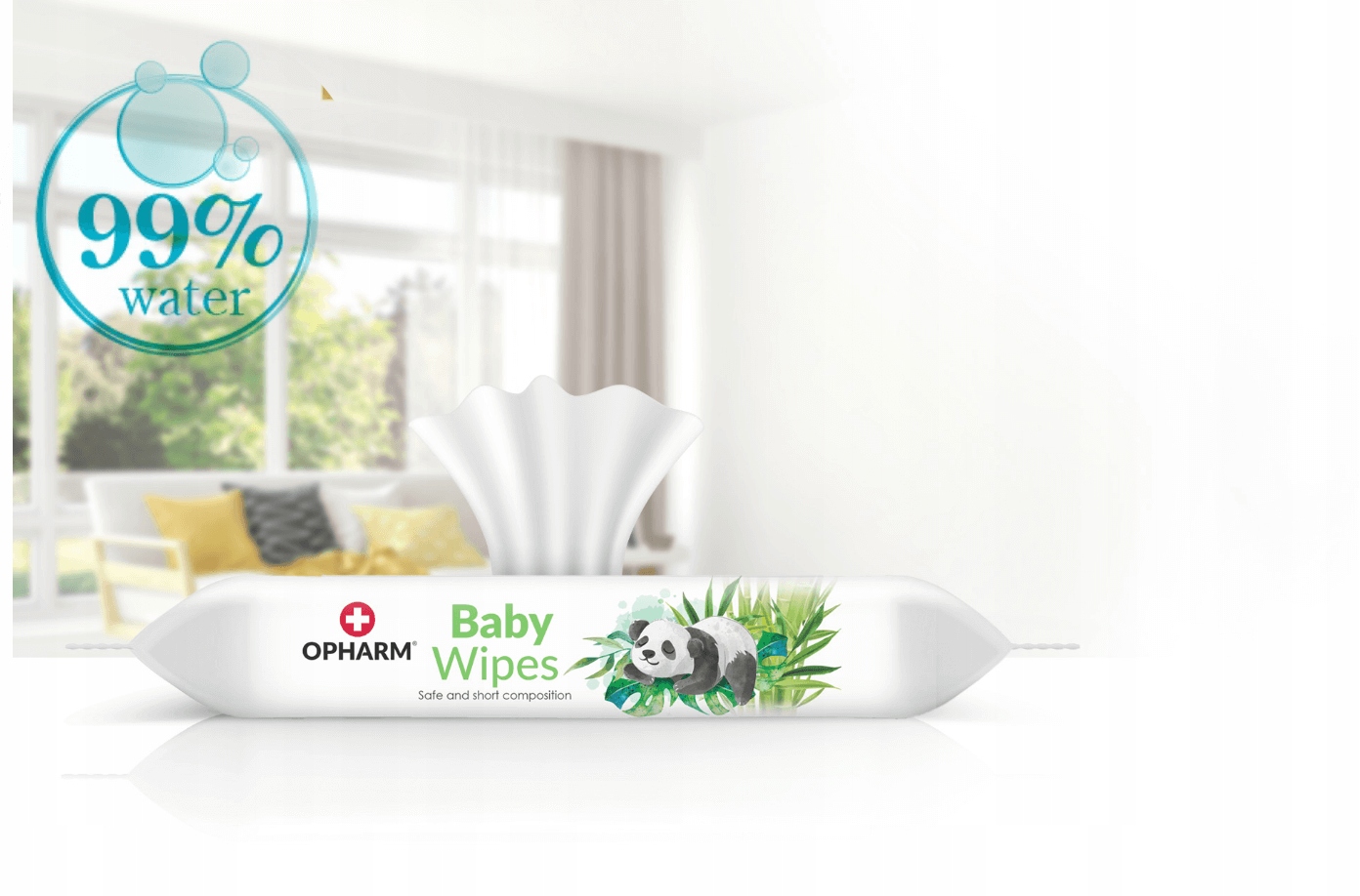 BABY WIPES CHUSTECZKI NAWILŻANE WODĄ 12x64SZT Linia chusteczek inna
