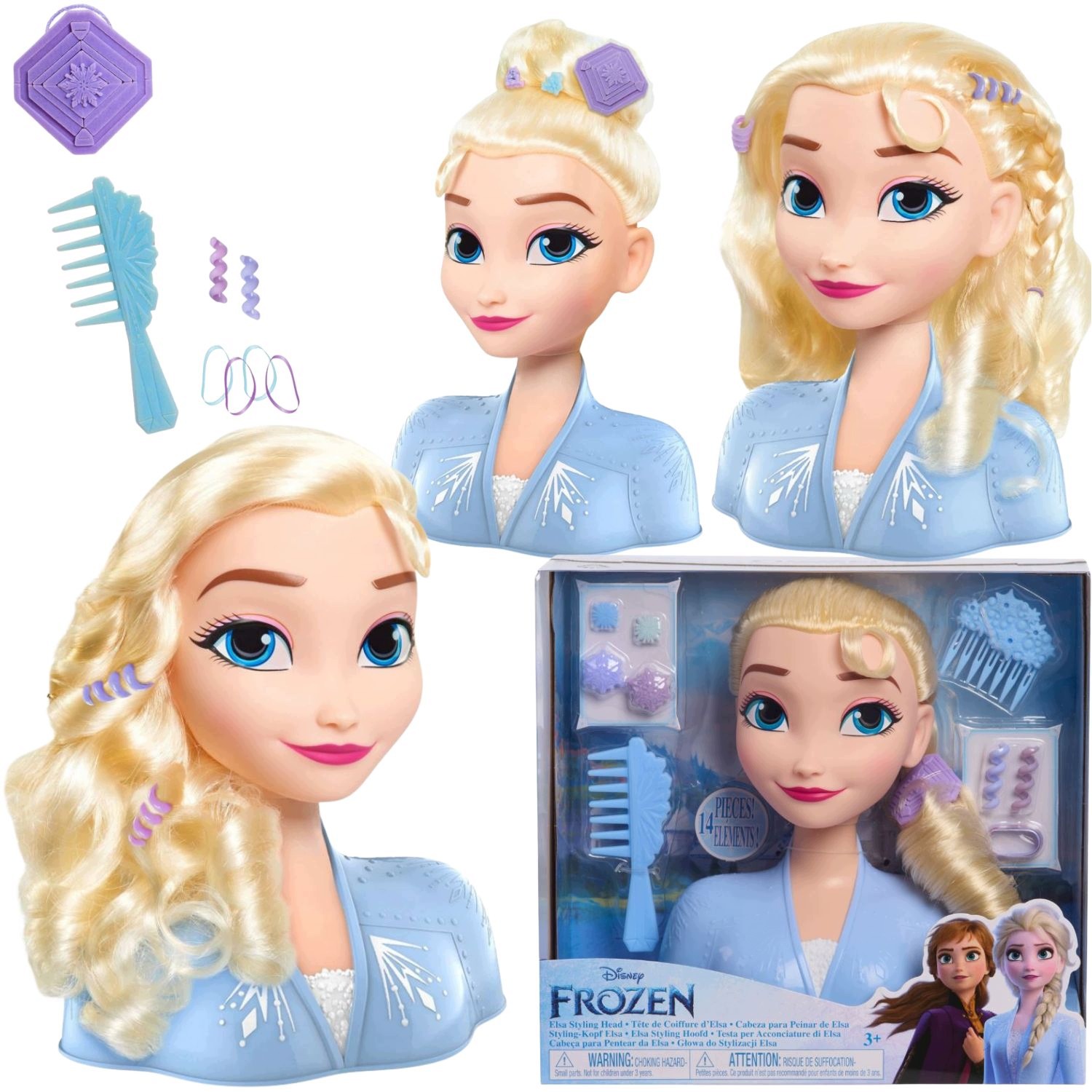 Głowa Do Stylizacji Czesania Elsa Z Krainy Lodu Studio Fryzur Akcesoria