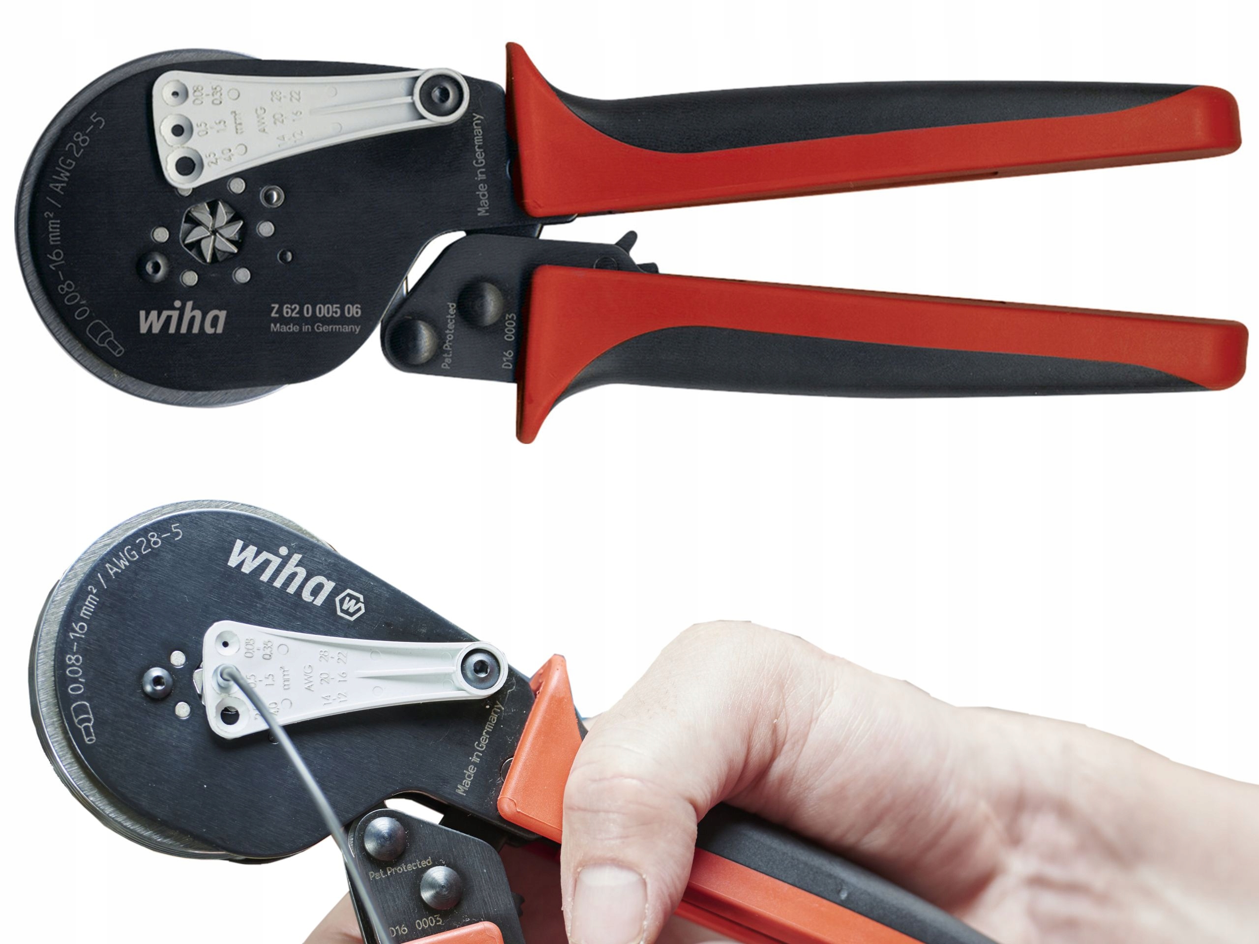 Wiha Krimpovací kleště pro kabelové dutinky 0,08-16 mm2 Originál Wiha Energotytan