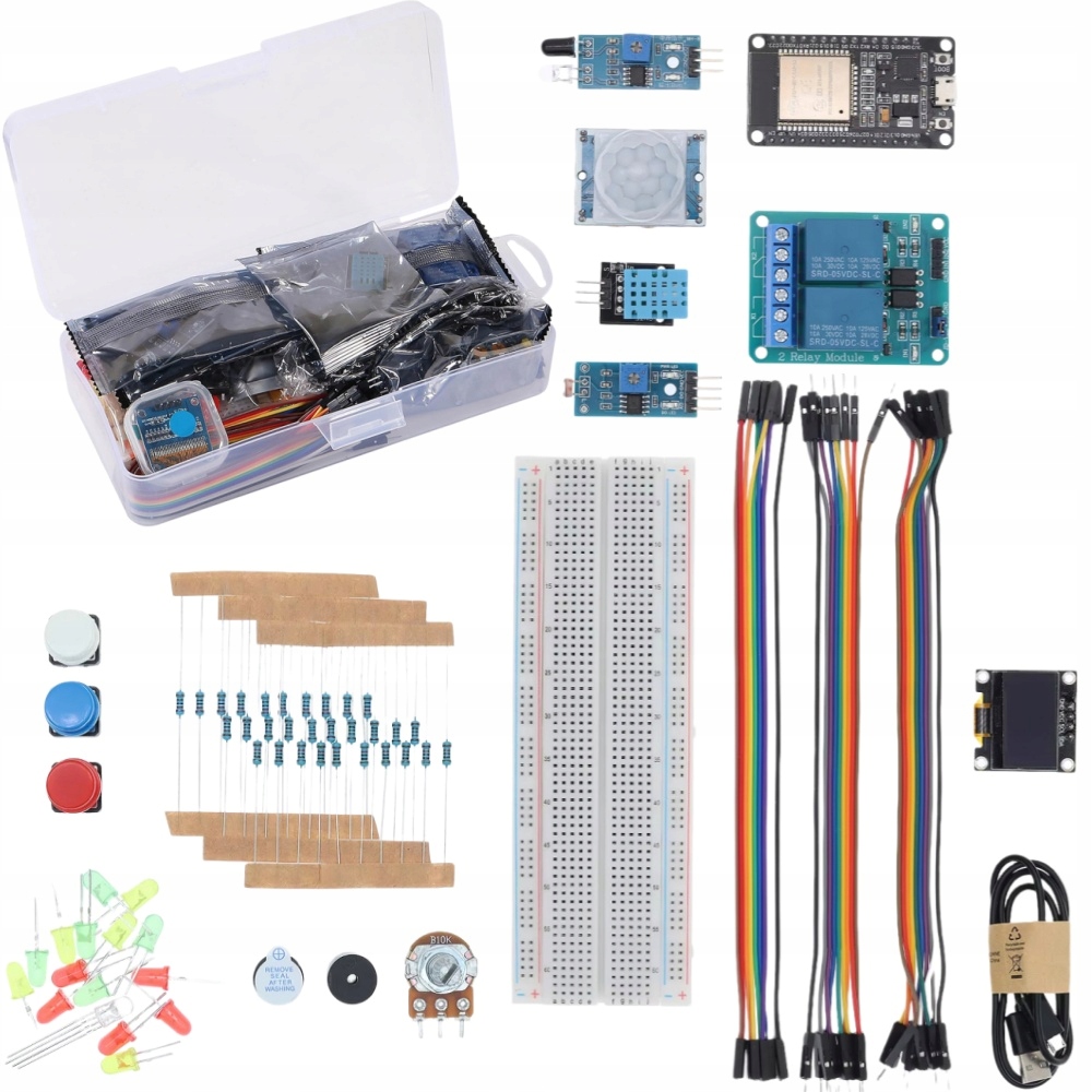 PODSTAWOWY ZESTAW STARTOWY DO PŁYTKI ROZWOJOWEJ WIFI IOT ESP32 ESP-WROOM-32