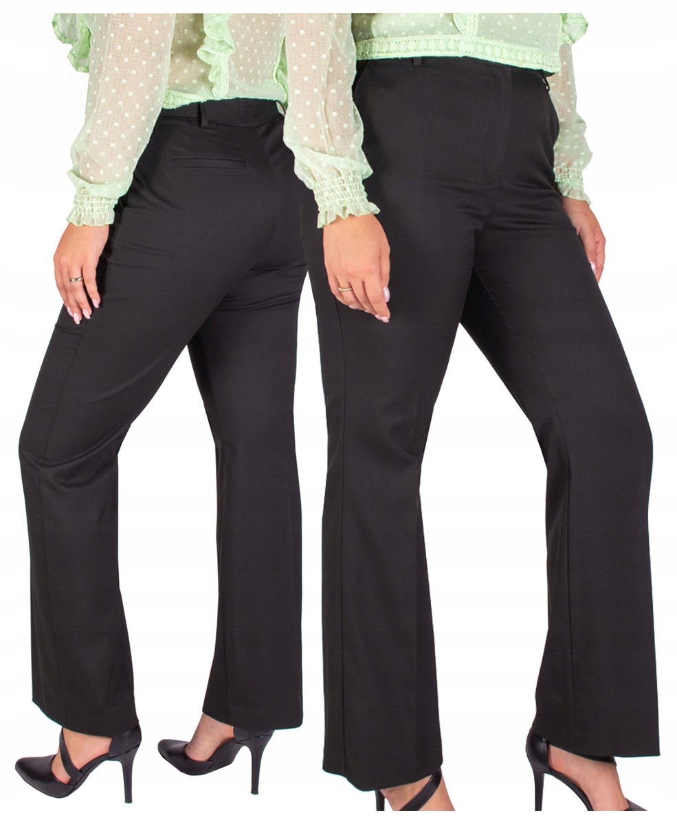 Firi elegantní dámské plus size kalhoty W Kant široké společenské 50 /31