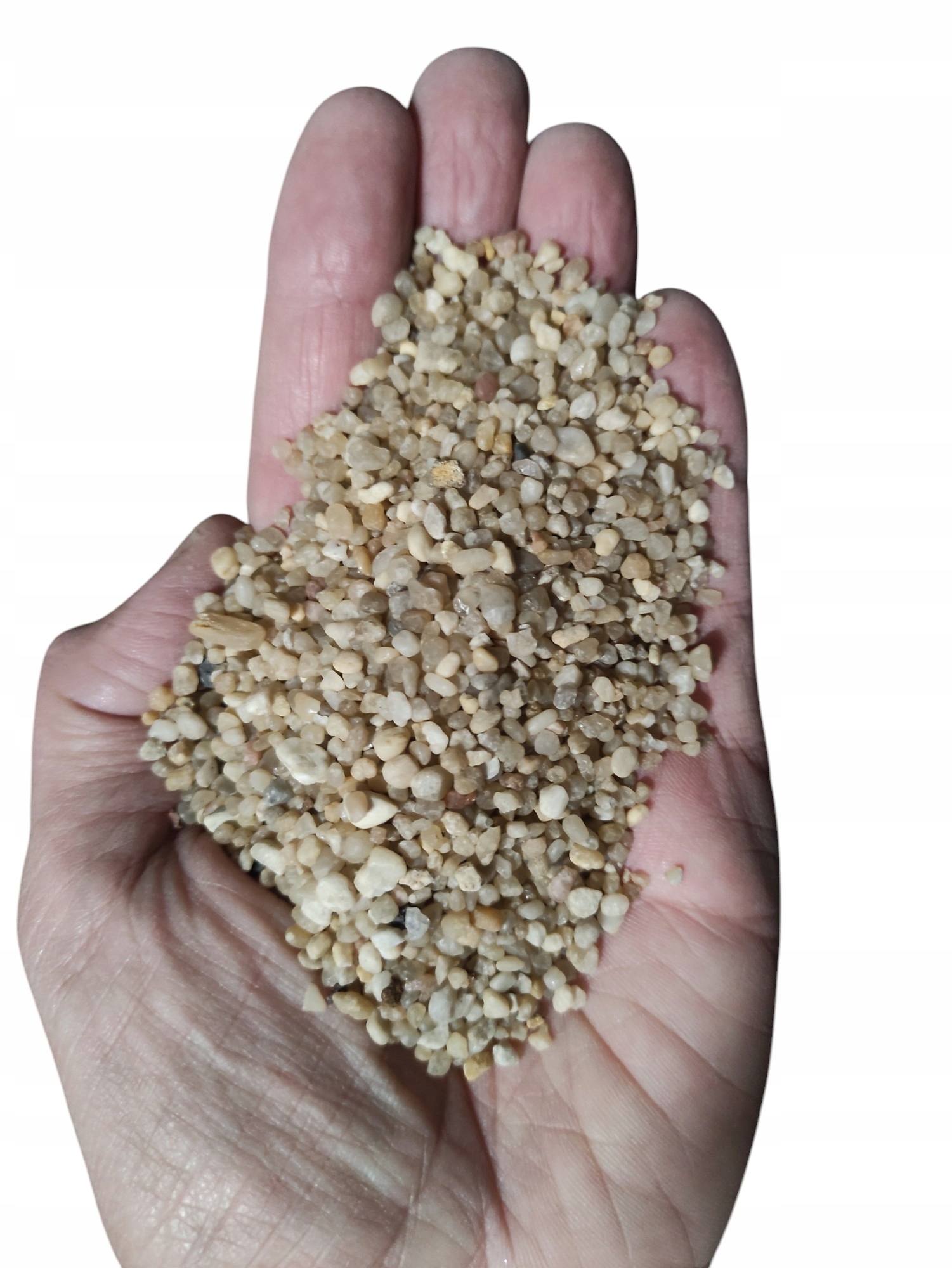 Přírodní Křemenný Béžový Jantarový Písek Pro Zahradní Akvárium 2-4 MM 24 Kg