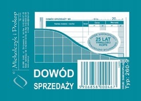 

Druk Dowód Sprzedaży 260-9 A7 Paragon