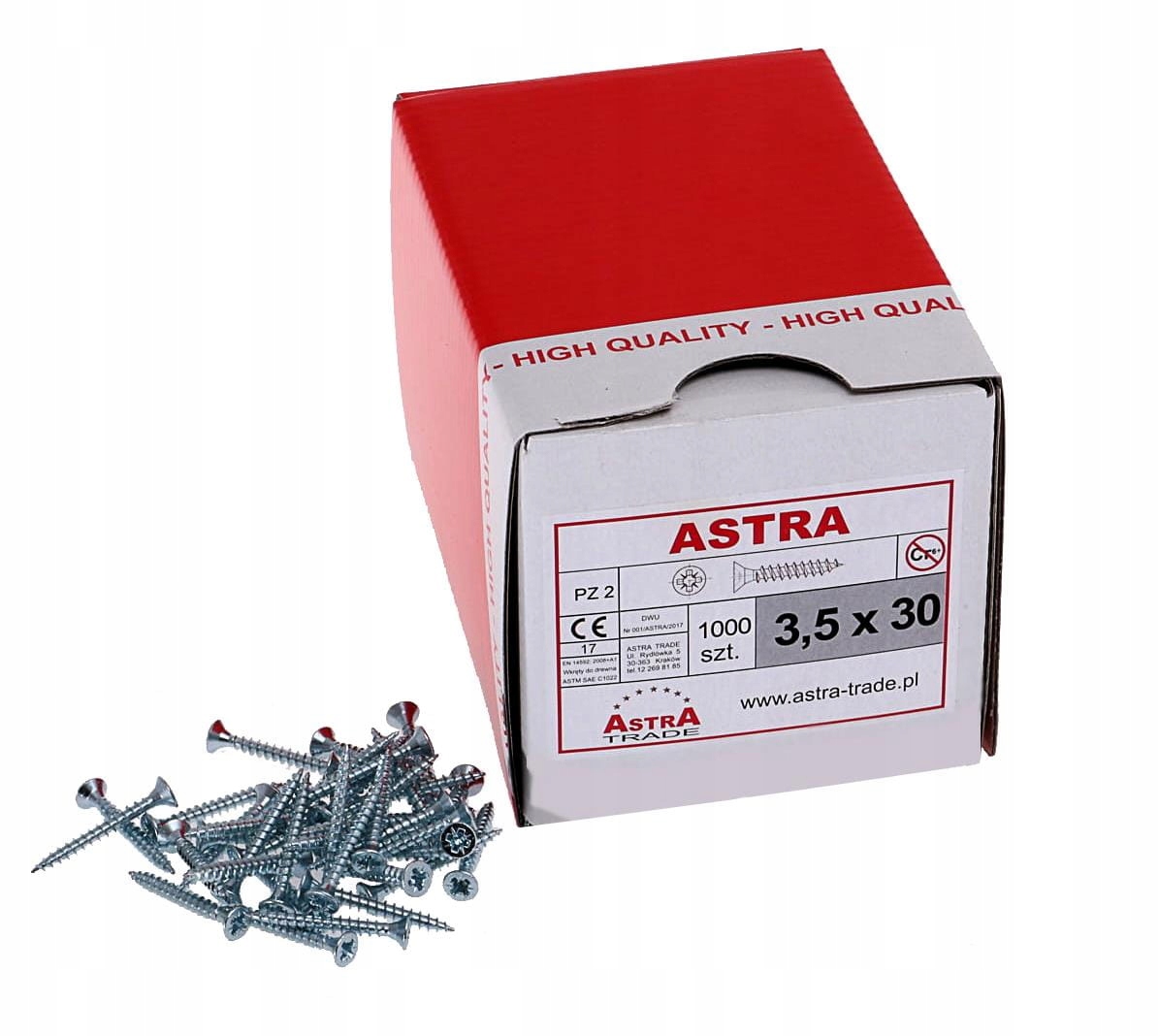 

Wkręt 3.5X30 /1000 Szt/ Astra