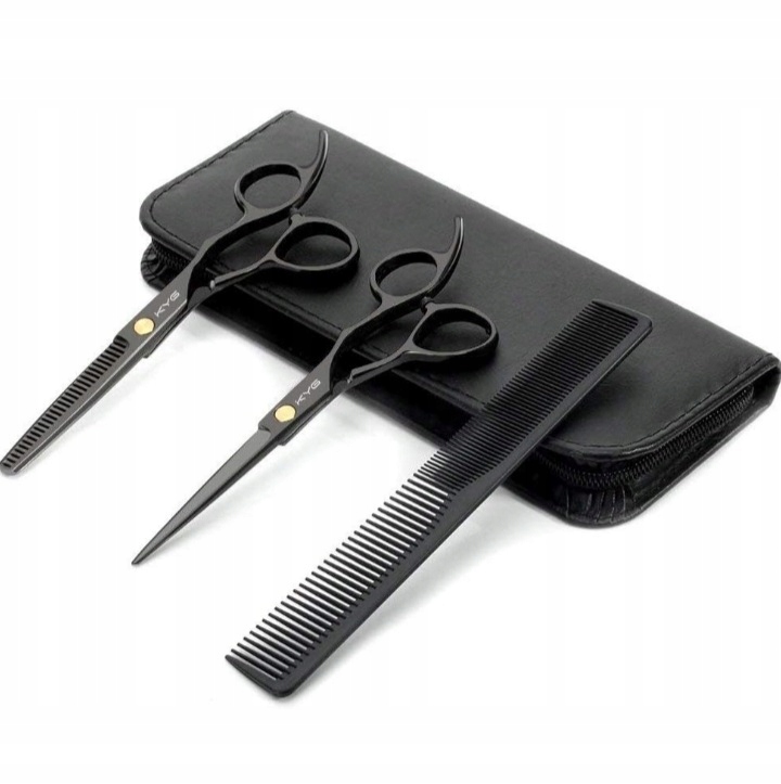 Kadeřnický set kadeřnické nůžky degustace sada na stínování pouzdro