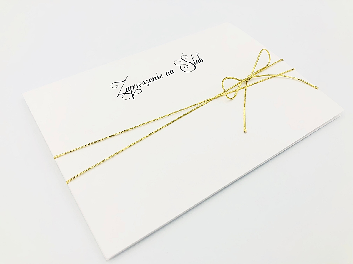 Zaproszenia Ślubne do uzupełnienia, glamour