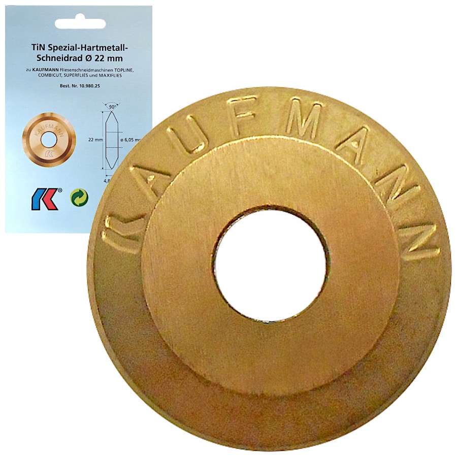 

Kaufmann Kółko Nóż Tnący 22mm Do Przecinarek Tytan