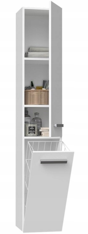 SZAFKA ŁAZIENKOWA REGAŁ SŁUPEK NEL IV BIAŁY POŁYSK Marka TopEshop