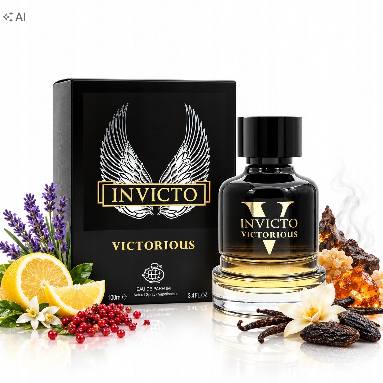 Oryginalne Perfumy Arabskie Fragrance World Invicto Victorius 100ml Edp