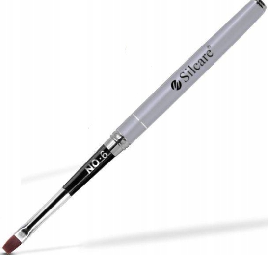 

Silcare Pędzelek d żelu zdobień szary manicure 6mm
