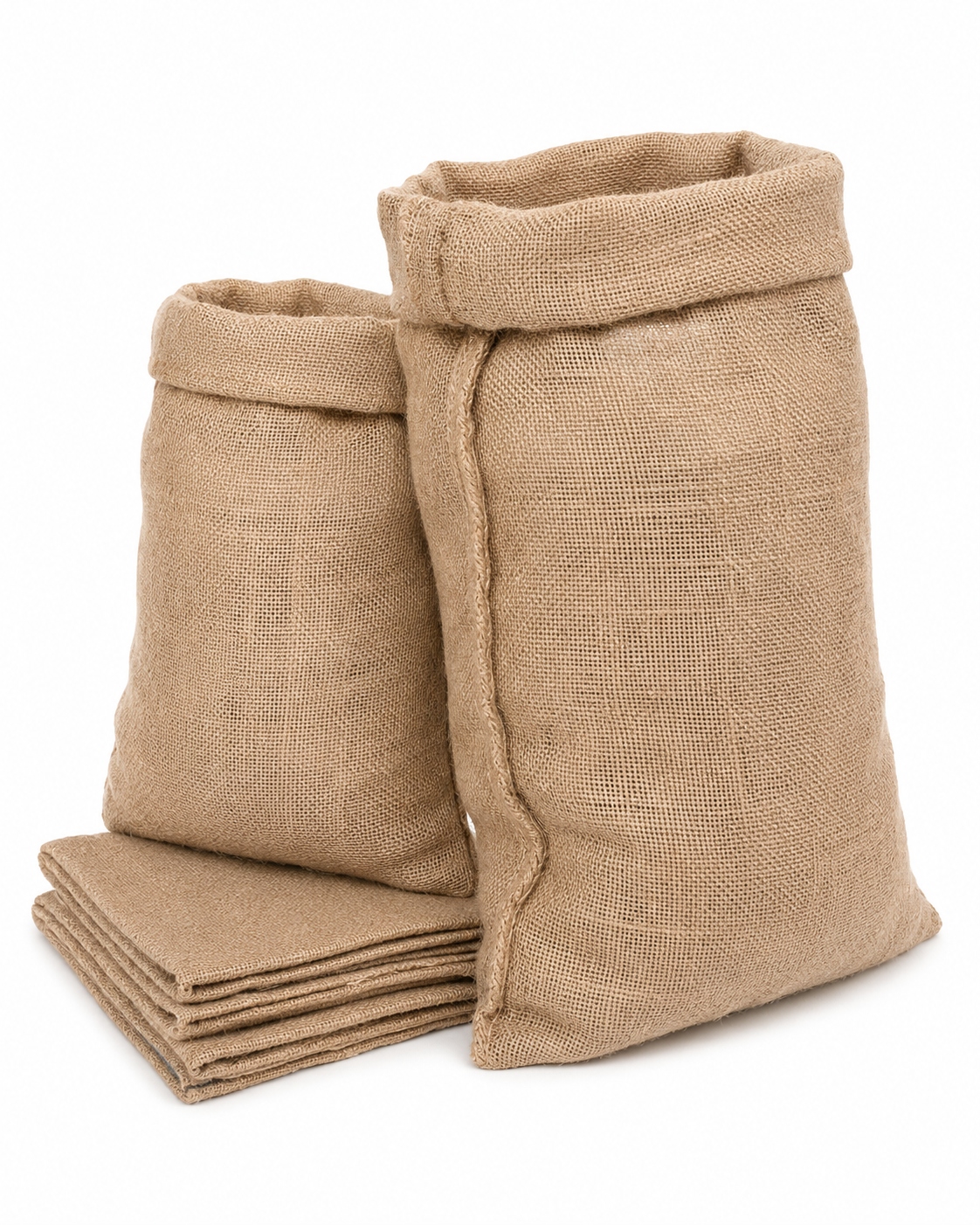 5 x Jutový Sáček 80 x 125 cm Přírodní 220 g/m² Silný Pro Balení Dekorací