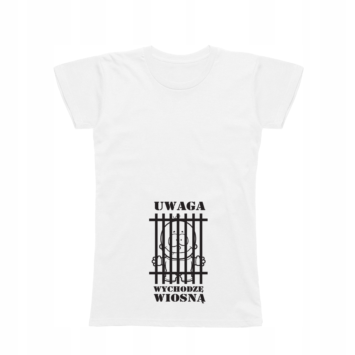 

L - Koszulka T-shirt Wychodzę Wiosną Ciążowa Ciąża