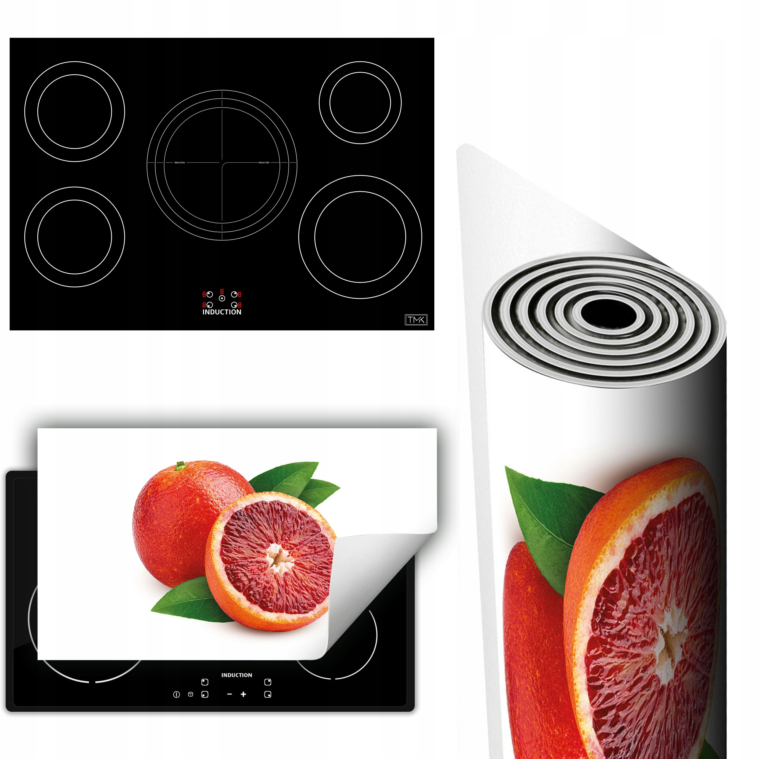 Vinylová Podložka Na Ochranu Kuchyňské Desky 90x52 grapefruit