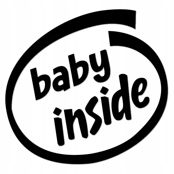 

Baby Inside Naklejka dziecko w aucie 25 cm