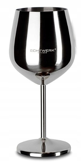 

Kieliszek do wina stalowy srebrny Duży 500 ml