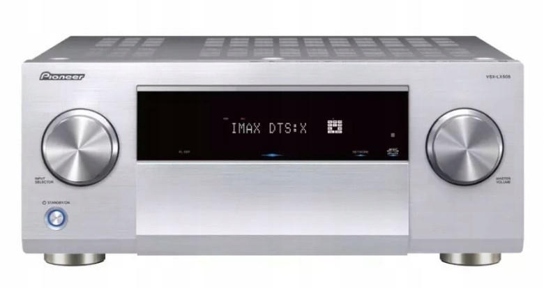 Pioneer VSX-LX505 Bluetooth DolbyAtmos WiFi Usb Hdmi amplituner srebrny
