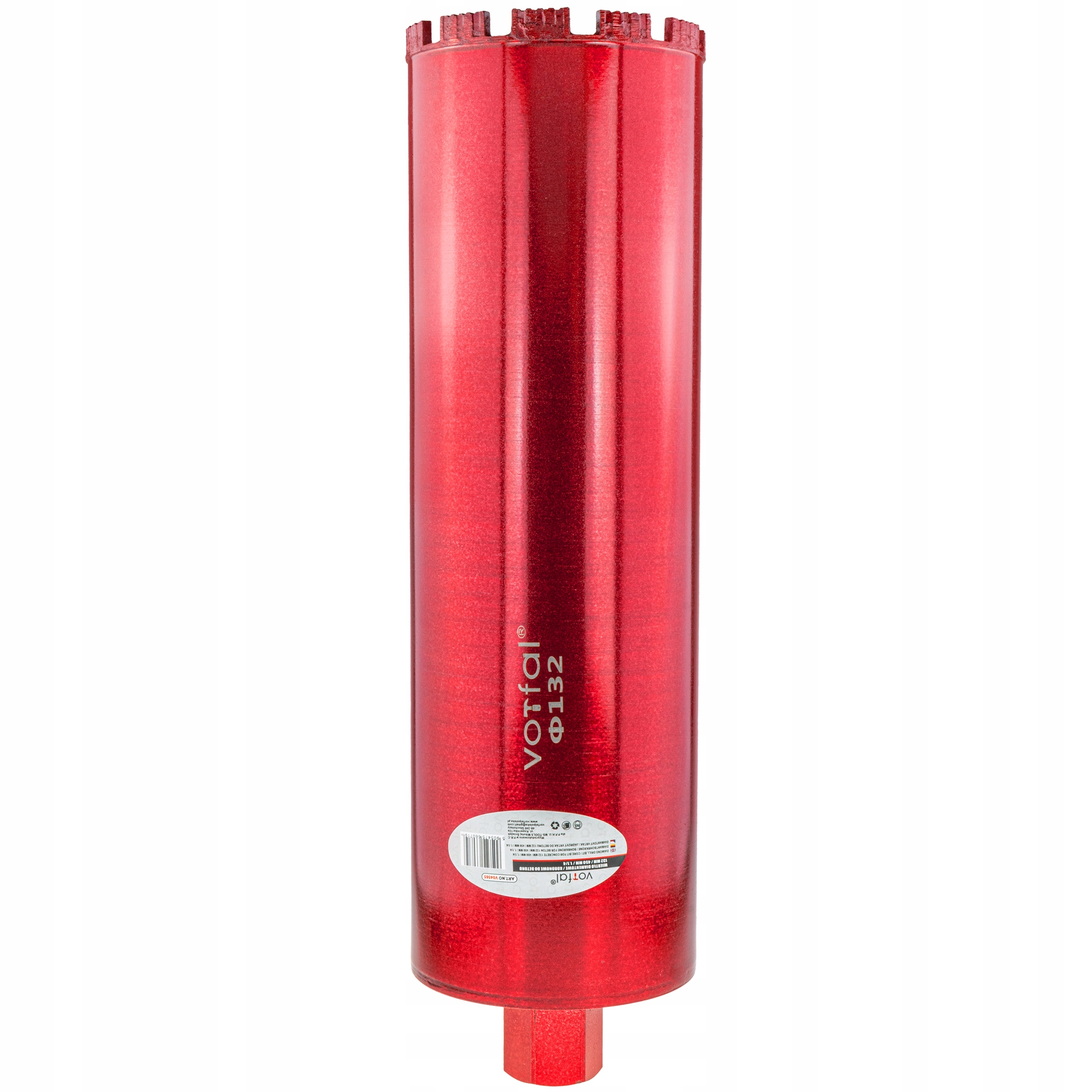 WIERTŁO KORONOWE DIAMENTOWE DO BETONU 132 x 450mm WIERTNICA OTWORNICA Seria PROFESSIONAL