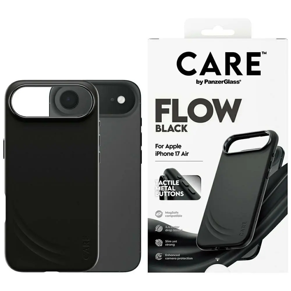 Etui Care by PanzerGlass Feature Flow MagSafe na iPhone Air czarne