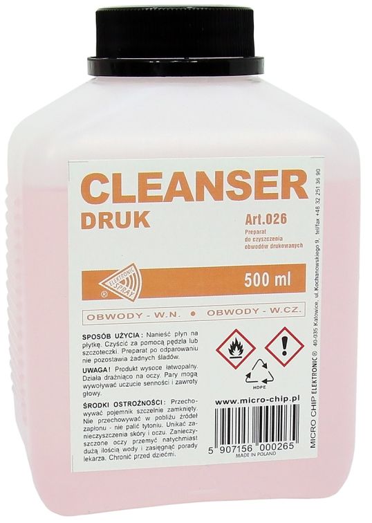

Cleanser Druk Do Czyszczenia Pcb Bga 0,5L 500ml