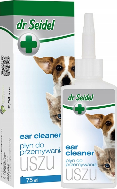 

Dr Seidel Płyn do przemywania uszu pies kot 75ml