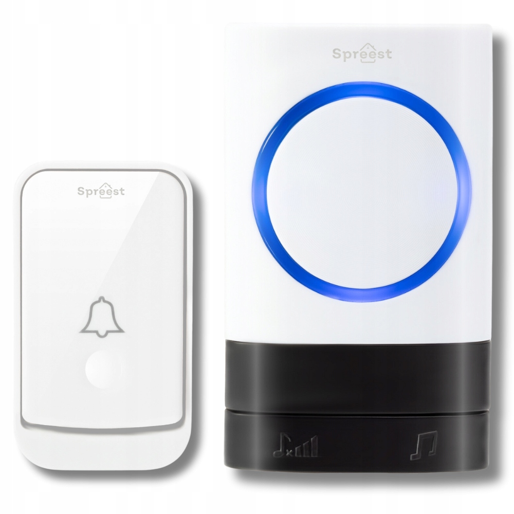 Bezdrôtový Zvonček Pre Dvere Bránku Na Batérie Vodotesný Vonkajší