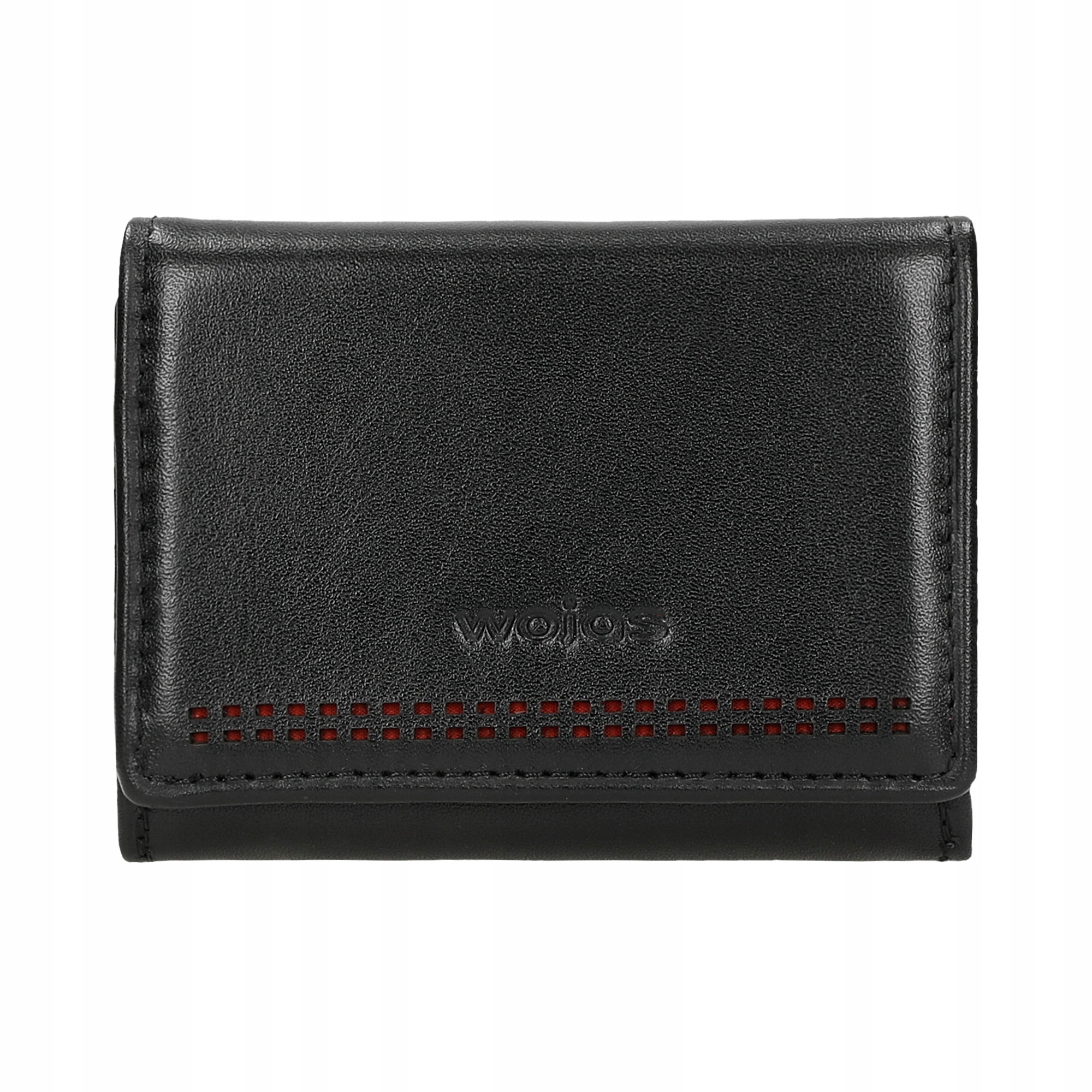 Dámská kožená peněženka elegantní malá Pravá Kůže černá Wojas