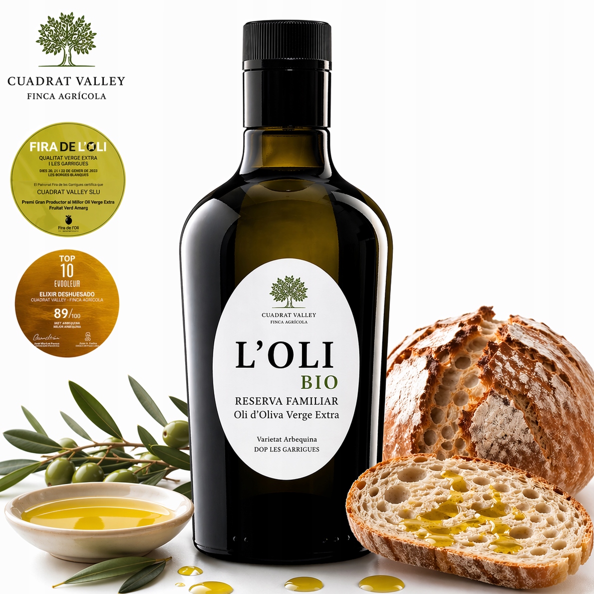Bio Olej Arbequina Extra Virgin L'oli Cuadrat Valley 0,5L kampaň 2025/26