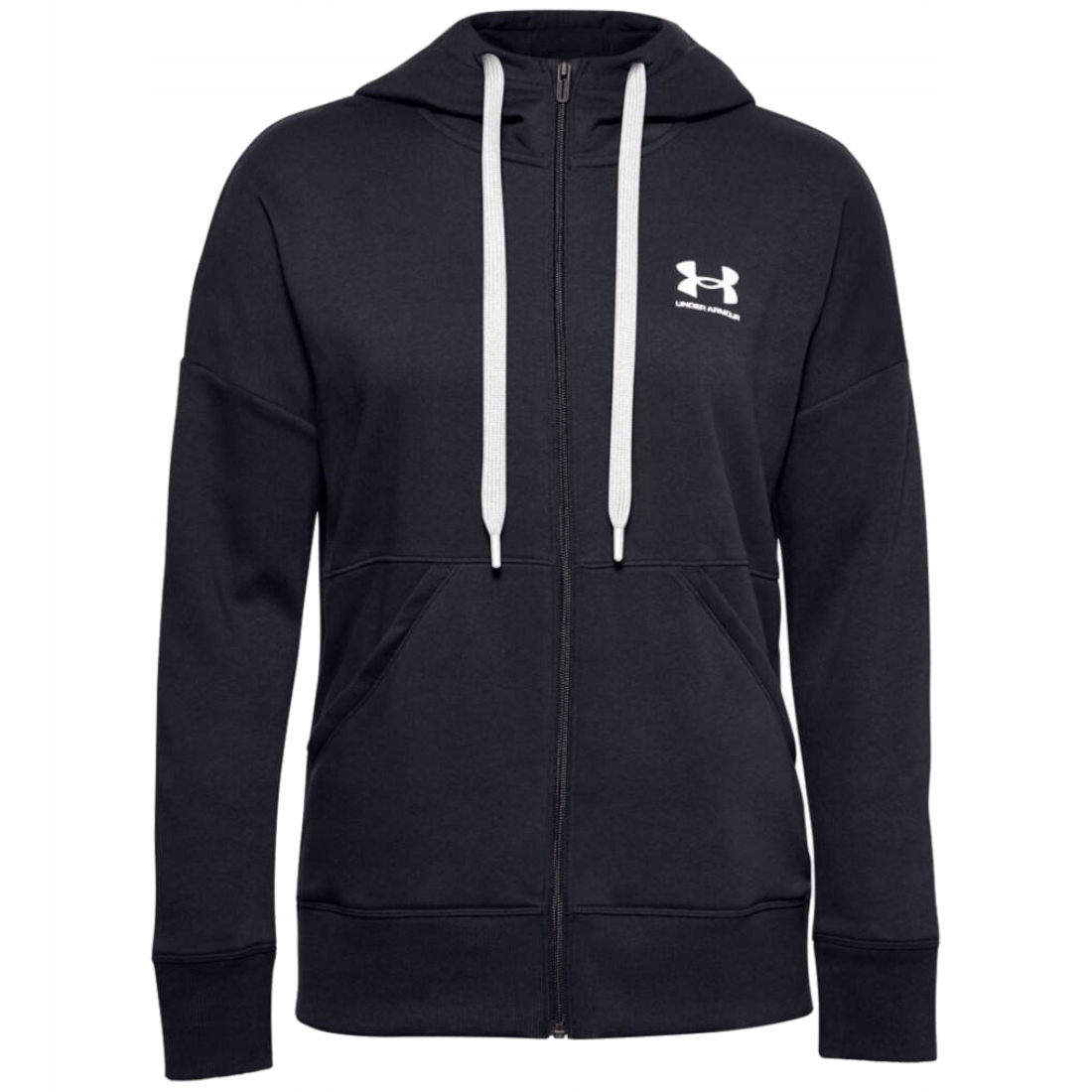 Under Armour Mikina Rival Fleece Fz Hoodie černá