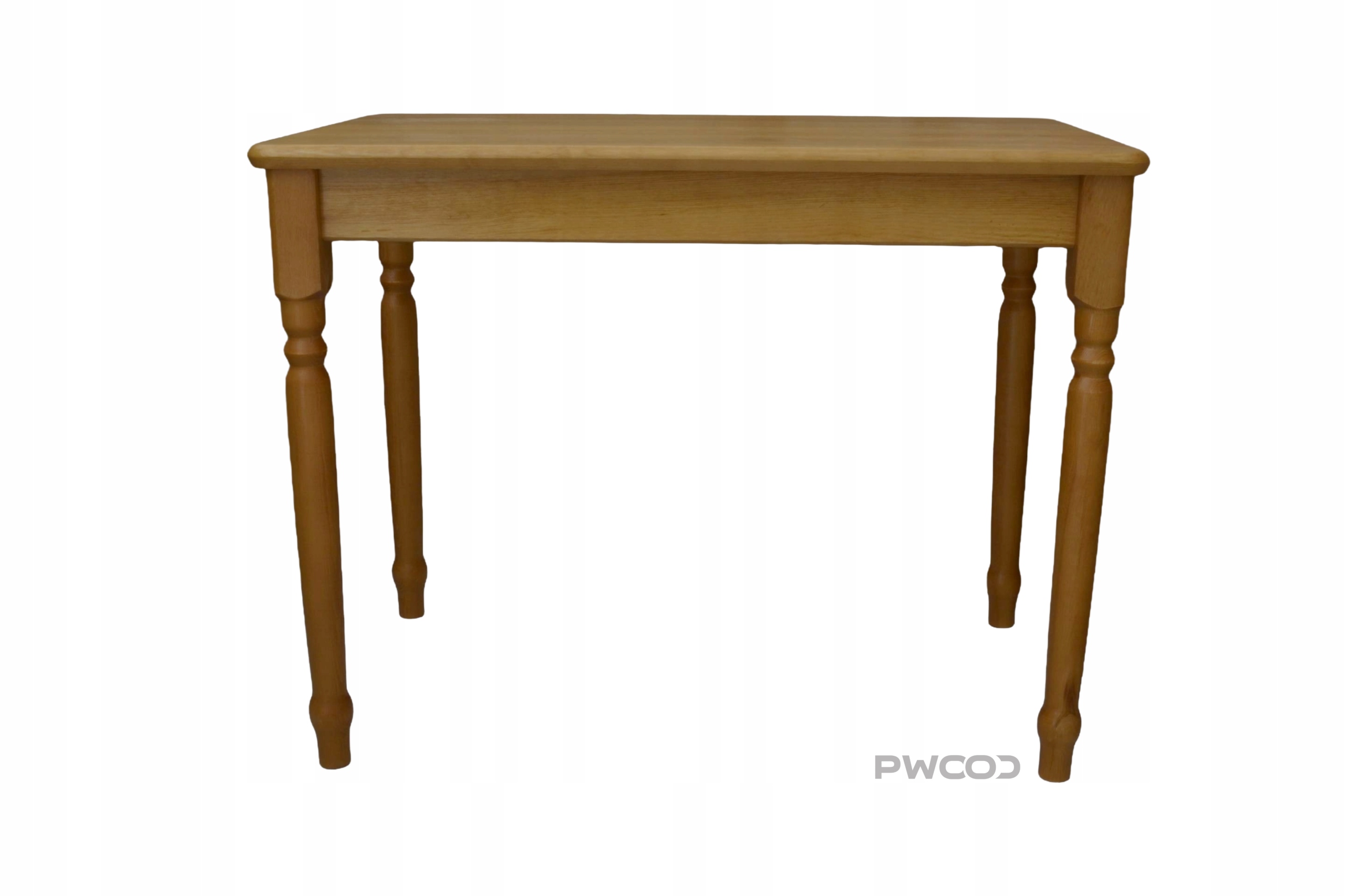 Dřevěný Stůl z borovice, soustružený, barva olše 80x80 cm