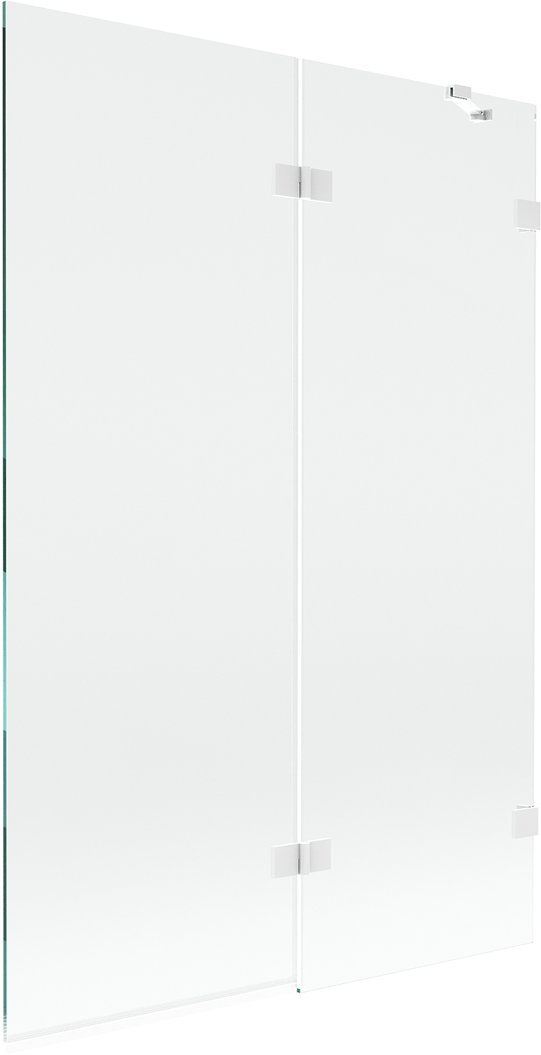 Mexen Lunar sprchová zástěna 2křídlá pravá 120 x 150 cm, transparentní, bíl
